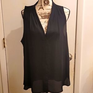 XL Vince Camuto black sleeveless blouse